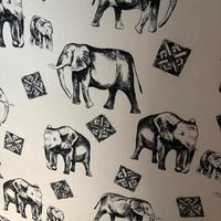 Quadro elefanti batik sud Africa fatto a mano