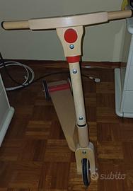 monopattino in legno nuovo 