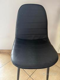 Sedie cucina ecopelle nere