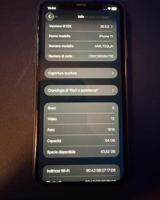 Apple iPhone 11 64GB Nero