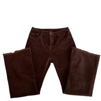 Pantalone a coste marrone