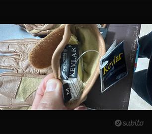 Guanti tattici mimetici taglia M kevlar