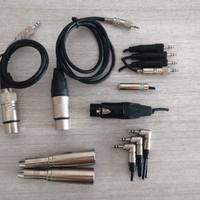 Vari connettori Audio XLR, Cannon e minijack