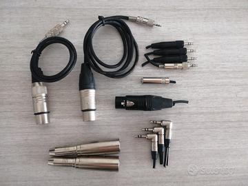 Vari connettori Audio XLR, Cannon e minijack