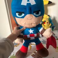 Peluche Capitan America altezza 45 cm