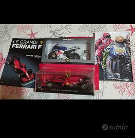 MotoGP Valentino Rossi 1/12 + Ferrari Leclerc 1/24