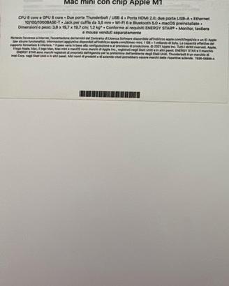 Apple Mac Mini 2020 M1