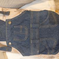 Vestito salopette cane piccolo