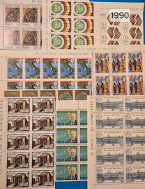 Italia Rep. Lotto serie franc. nuovi 1990 scontati