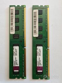 Kit RAM Kingston DDR3 4GB (2x2GB) PC3-10600U 1333M
