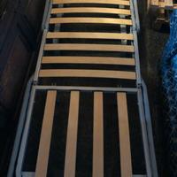 Poltrona letto singolo con doghe in legno