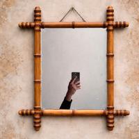 Specchio in Legno con effetto Bambù | fine 800
