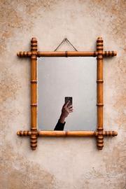 Specchio in Legno con effetto Bambù | fine 800