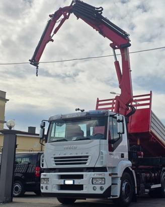 IVECO STRALIS 350 RIBALTABILE+GRU+JIB+RADIOCOMAN