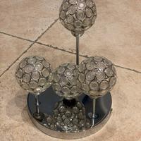 Lampadario cromato 4 luci