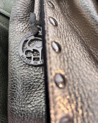 Borsa marca charlotte colore dorato in pelle