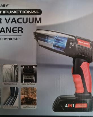 Aspirapolvere portatile 4 in 1 compressore auto 