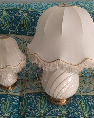 Lampade Vintage anni 70 - 80 a Conchiglia 