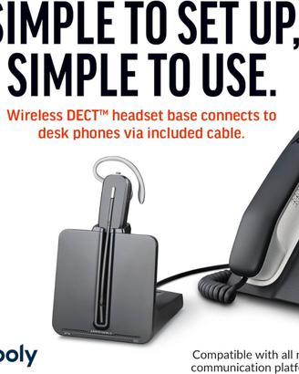 Poly Convertible CS540, Mono senza filo NUOVO