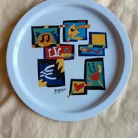 Piatto in latta Ugo Nespolo 