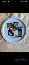 Piatto in latta Ugo Nespolo 