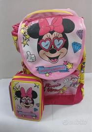 Zaino Minnie Pink Estensibile + Astuccio Incluso