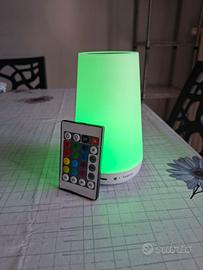 Lampada da tavolo multicolor a led touch Taipow