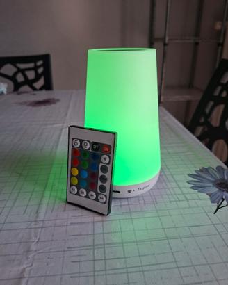 Lampada da tavolo multicolor a led touch Taipow