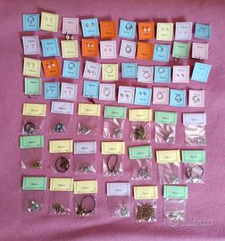 lotto stock 60pz bigiotteria gioielli bijoux