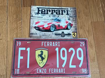Targhe in alluminio Ferrari