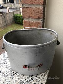 Contenitore schiscetta  cimelio vintage alluminio