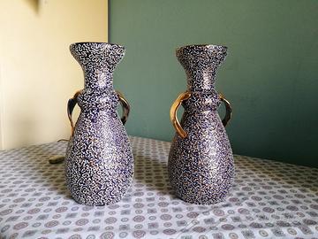 Coppia vasi ceramica fiorentina