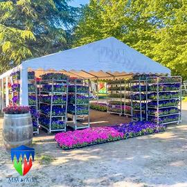 Tendoni 6 x 12mt. pvc 550  ignif.per uso invernale