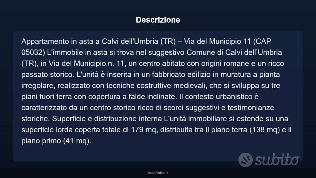 Appartamento – Calvi dell'Umbria, Santa Maria Maddalena - Vista 5
