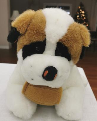 Peluche di San Bernardo con borraccia al collo