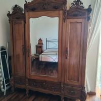 armadio CASTAGNO del 900 da ebanista siciliano