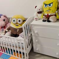 lettino con cassettiera/ fasciatoio 