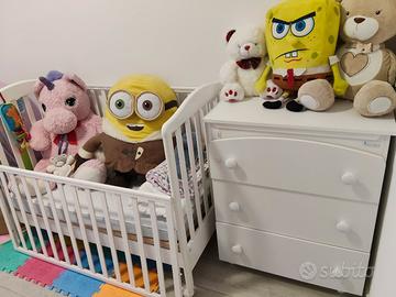 lettino con cassettiera/ fasciatoio 