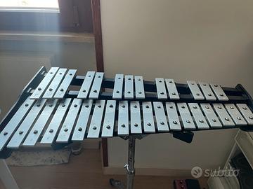 Glockenspiel con supporto e custodia