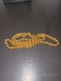 Collana oro 18kt 17.9 grammi 