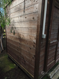 Casetta in legno grande nuova pedana ferro