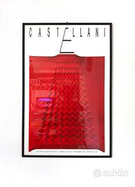 Manifesto mostra ENRICO CASTELLANI 1989