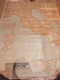 cartina geografica Italia anni 60