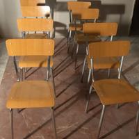 sedie banchi scuole scuola media 9 set completi 