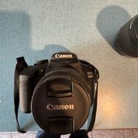 Macchina Canon piu obiettivo efs 55-250 mm