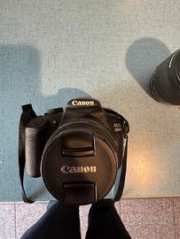 Macchina Canon piu obiettivo efs 55-250 mm