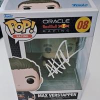 Funko pop Max Verstappen autografato a mano