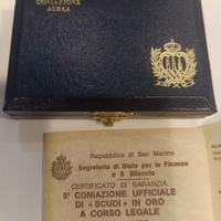 Monete Oro San Marino 1978 - 1 e 2 Scudi