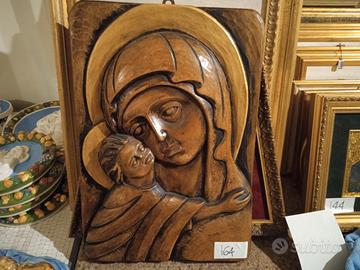 Scultura in legno "VLADIMIRSKAJA"di Giorgio Moglan