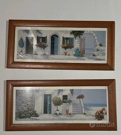 Coppia quadri firmati Gomez – Stile mediterraneo